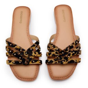 SANDALIA GIOSEPPO PIEL MULE PRINT