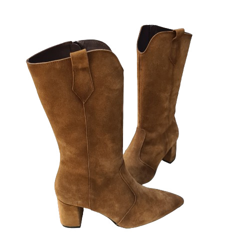 BOTA STILETTO TACÓN PIEL - Imagen 4