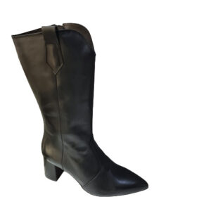 BOTA STILETTO TACÓN PIEL
