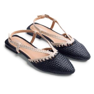 BAILARINA PIEL GIOSEPPO TRENZADA STILETTO