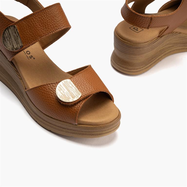 SANDALIA PITILLOS PIEL DOBLE VELCRO - Imagen 4
