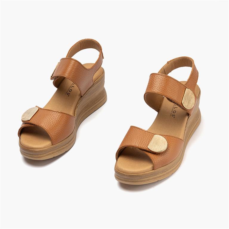 SANDALIA PITILLOS PIEL DOBLE VELCRO - Imagen 5