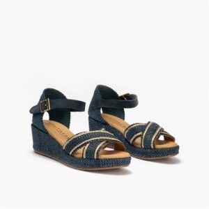 SANDALIA PITILLOS PIEL RAFIA CONFORT